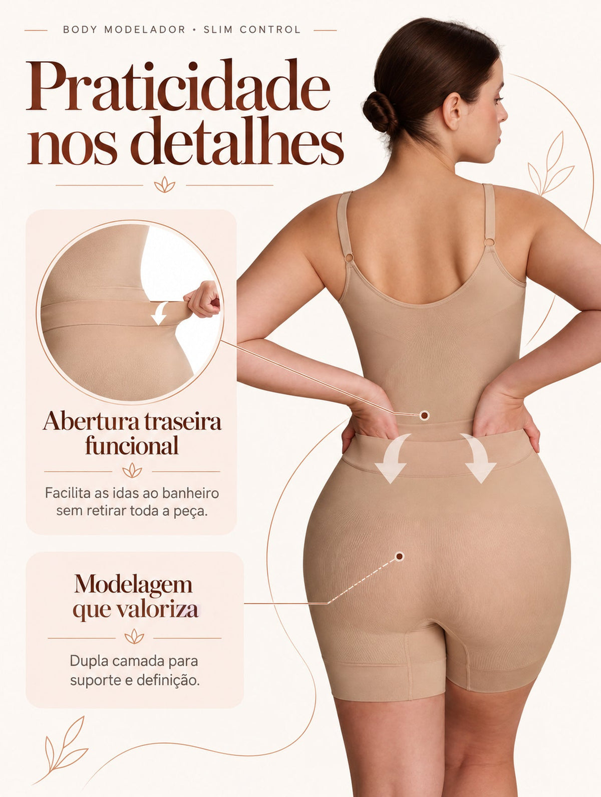 Body Modelador Slim Control