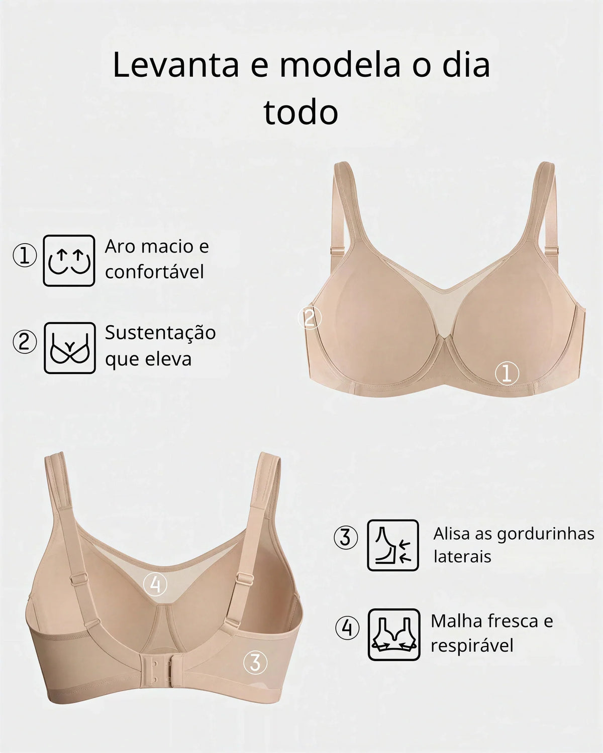 Sutiã Modelador Bella Curve