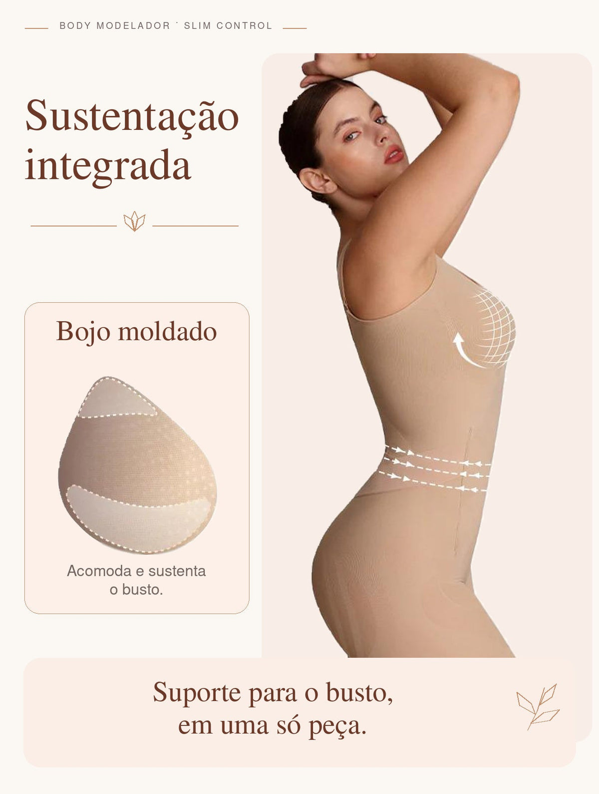 Body Modelador Slim Control