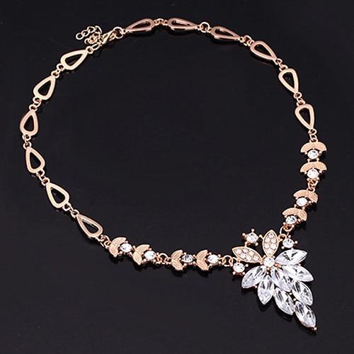 Conjunto de Colar Anel Brinco e Pulseira Crystal Clear