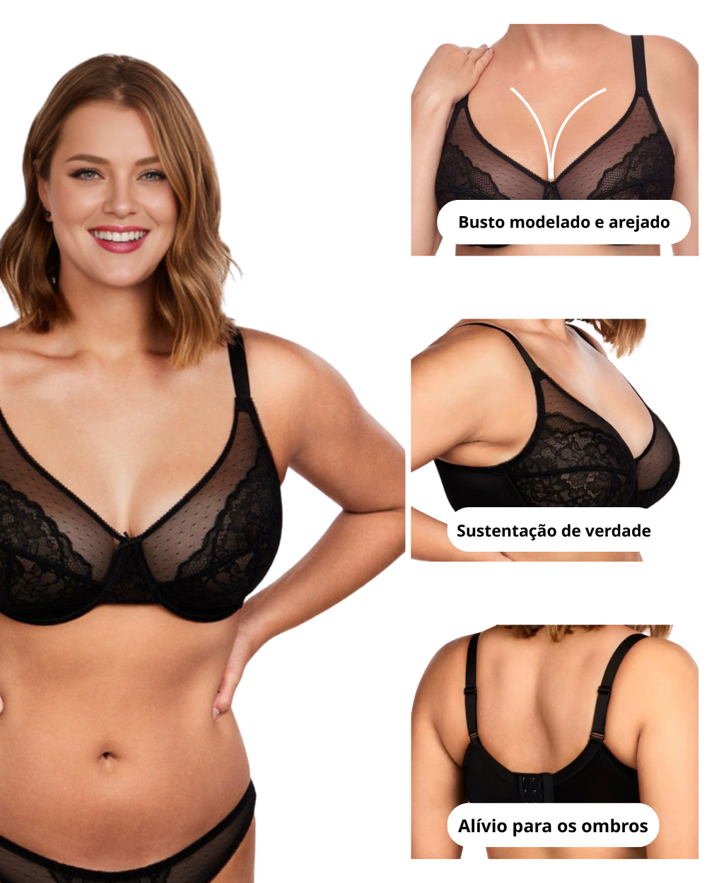 Sutiã Redutor de Renda Elegance™