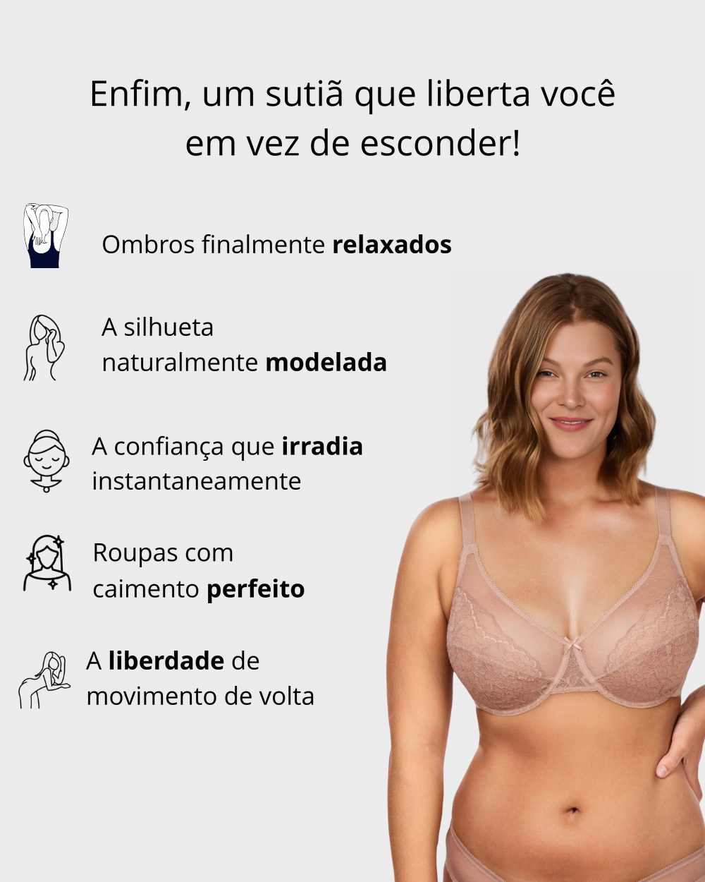 Sutiã Redutor de Renda Elegance™