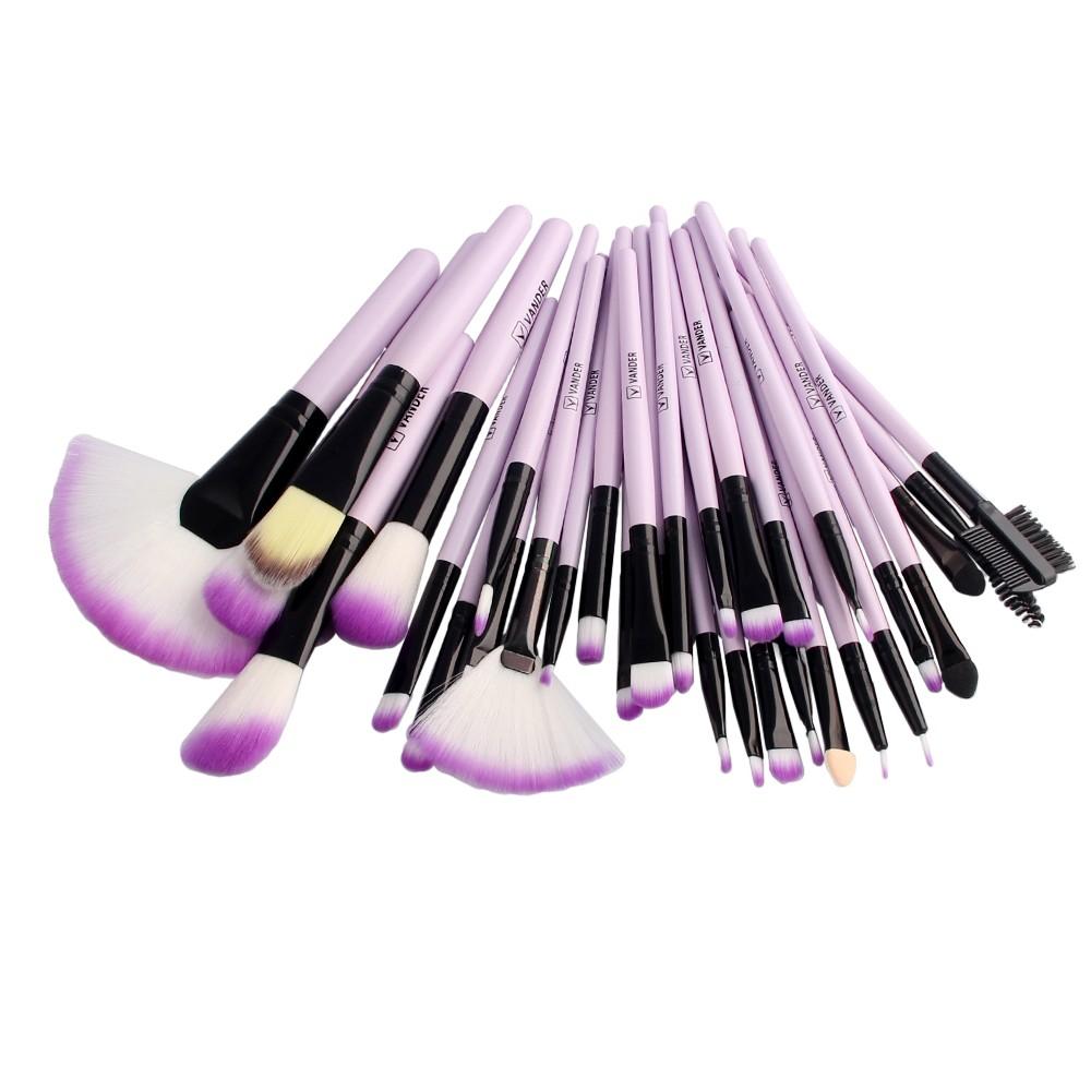 Kit com 32 Pincéis de Maquiagem Profissional