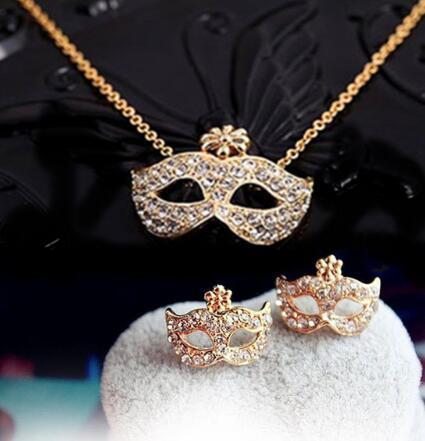 Conjunto de Colar e Brinco  Cristal Austríaco